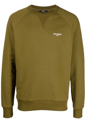 Balmain logo-print sweatshirt - Green
