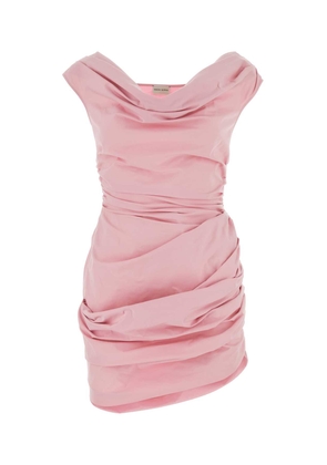 Magda Butrym Pink Stretch Cotton Mini Dress