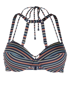 Marlies Dekkers striped push-up bikini top - Blue