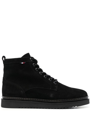 Tommy Hilfiger Cleated suede boots - Black