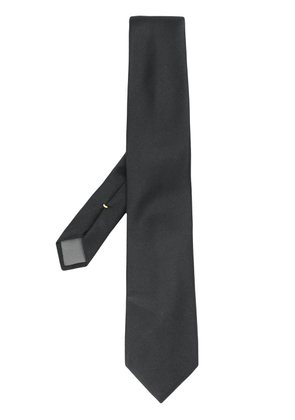 Canali pointed tip silk tie - Black
