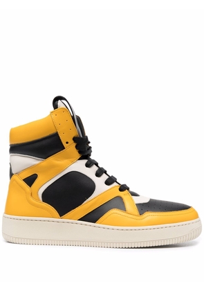 HUMAN RECREATIONAL SERVICES colour-block panelled sneakers - Yellow