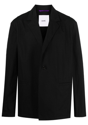 OAMC oversize cotton single-breasted blazer - Black