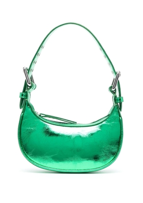 BY FAR metallic-effect tote bag - Green