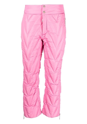 Khrisjoy chevron quilted ski trousers - Pink
