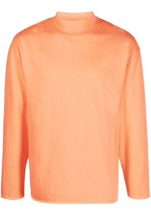 ERL high-neck cotton sweatshirt - Orange