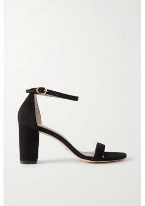 Stuart Weitzman - Nearlynude Suede Sandals - Black - US5,US5.5,US6,US6.5,US7,US7.5,US8,US8.5,US9,US9.5,US10,US10.5,US11,US11.5,US12