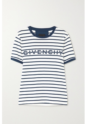 Givenchy - Striped Cotton-jersey T-shirt - White - x small,small,medium,large,x large