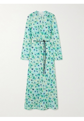 Zimmermann - Lightburst Floral-print Linen Maxi Dress - Blue - 00,0,1,2,3,4