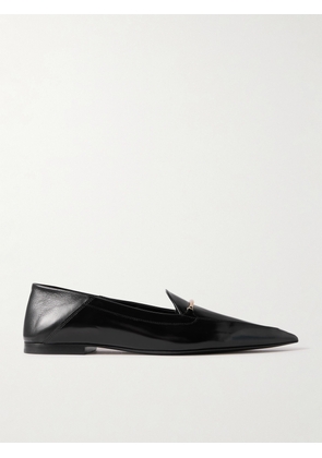 Victoria Beckham - Morsetto Embellished Leather Point-toe Loafers - Black - IT36,IT37,IT38,IT39,IT40,IT41