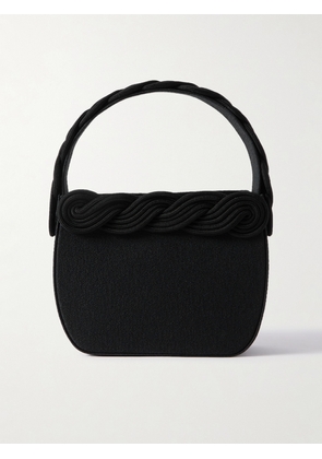 DESTREE - Gio Cord-embellished Crepe Shoulder Bag - Black - One size