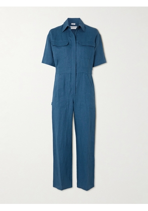 Rivet Utility - Dynamo Linen Jumpsuit - Blue - x small,small,medium,large,x large
