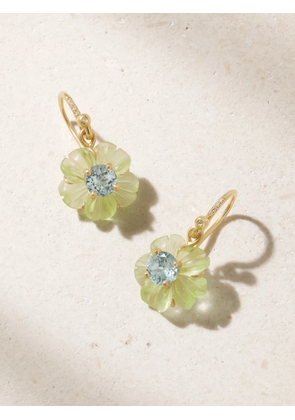 Irene Neuwirth - Tropical Flower 18-karat Gold Multi-stone Earrings - One size