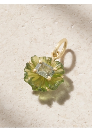 Irene Neuwirth - Tropical Flower 18-karat Gold, Tourmaline And Sapphire Pendant - One size