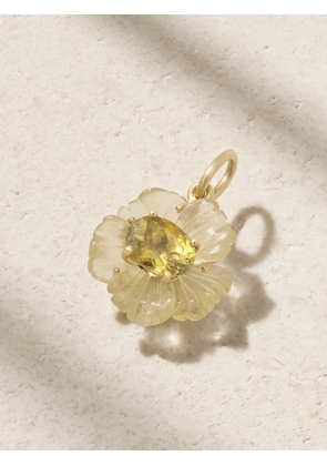 Irene Neuwirth - Tropical Flower 18-karat Gold, Beryl And Tourmaline Pendant - One size