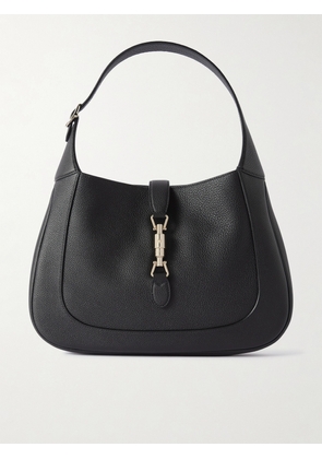 Gucci - Jackie Textured-leather Shoulder Bag - Black - One size