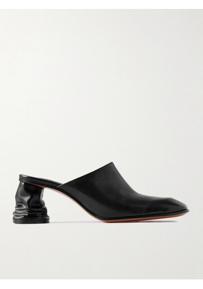 Alexander McQueen - Crush Leather Mules - Black - EU 36,EU 37,EU 38,EU 39,EU 40,EU 41