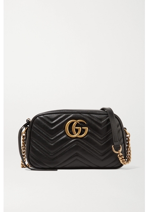 Gucci - Gg Marmont Camera Small Quilted Leather Shoulder Bag - Black - One size
