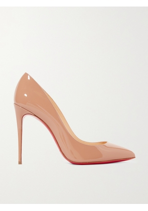 Christian Louboutin - Pigalle Follies 100 Patent-leather Pumps - Neutrals - IT34,IT34.5,IT35,IT35.5,IT36,IT36.5,IT37,IT37.5,IT38,IT38.5,IT39,IT39.5,IT40,IT40.5,IT41,IT41.5,IT42,IT43