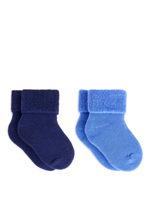 Terry Baby Socks - Blue