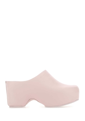 Givenchy Pastel Pink Leather G Clog Mules