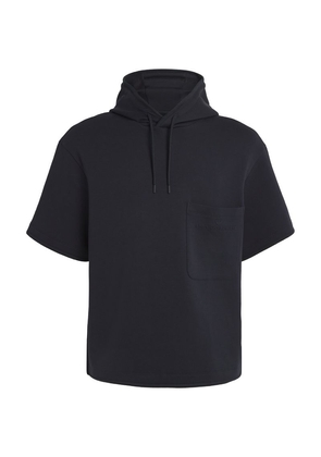 Emporio Armani Cotton-Blend Short-Sleeve Sweatshirt