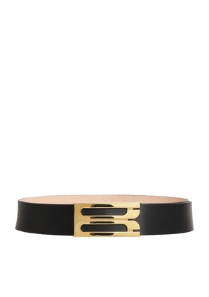 Victoria Beckham Jumbo Leather Frame Belt