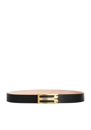 Victoria Beckham Leather Frame Belt