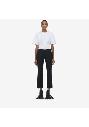 ALEXANDER MCQUEEN - Cropped Tailored Trousers - Item 803107QJADK1000