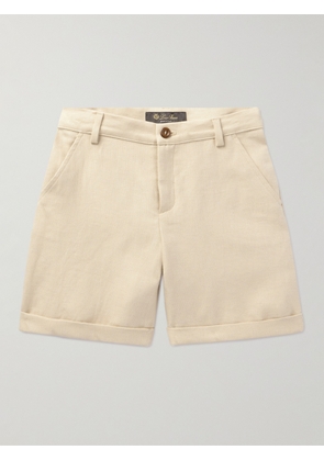 Loro Piana Kids - Nevin Antigua Linen Bermuda Shorts - Men - Neutrals - Age 6