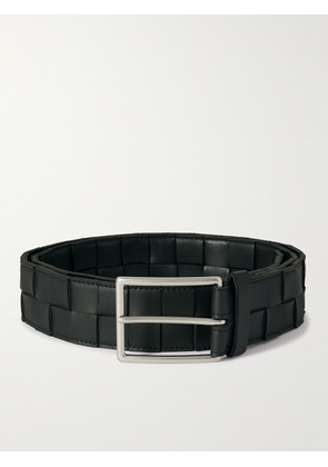 Bottega Veneta - 3.5cm Intrecciato Leather Belt - Men - Black - EU 85