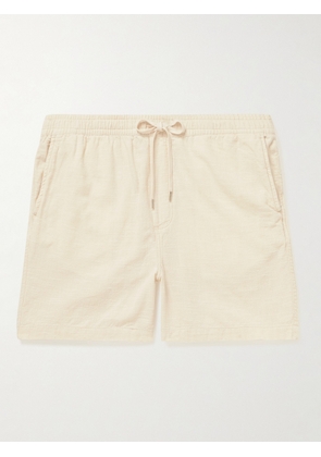 Corridor - Straight-Leg Cotton-Gauze Drawstring Shorts - Men - White - S