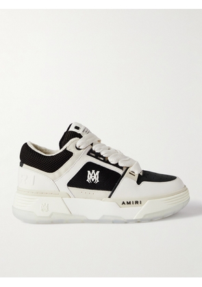 AMIRI - MA-1 Leather, Nubuck and Mesh Sneakers - Men - White - EU 40