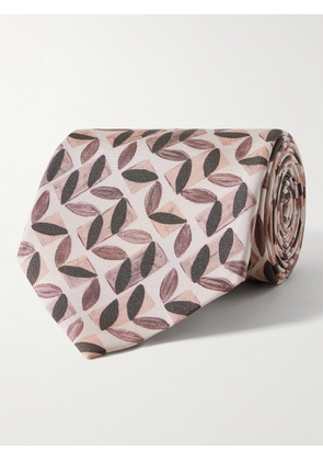 Paul Smith - 8cm Printed Silk-Twill Tie - Men - Neutrals