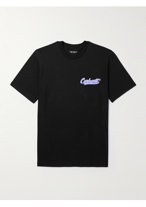 Carhartt WIP - Spill Logo-Print Cotton-Jersey T-Shirt - Men - Black - XS