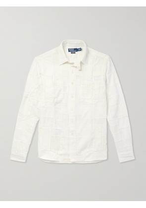 Polo Ralph Lauren - Patchwork Cotton and Linen-Blend Shirt - Men - White - S