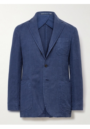 Polo Ralph Lauren - Slim-Fit Unstructured Hemp Suit Jacket - Men - Blue - UK/US 36