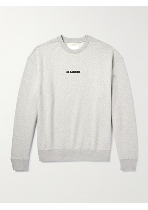 Jil Sander - Logo-Print Cotton-Jersey Sweatshirt - Men - Gray - S