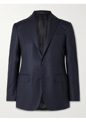 Canali - Kei Slim-Fit Wool-Flannel Suit Jacket - Men - Blue - IT 48