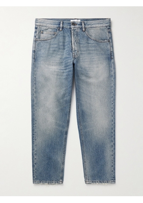 Lardini - Tapered Cropped Distressed Jeans - Men - Blue - UK/US 30
