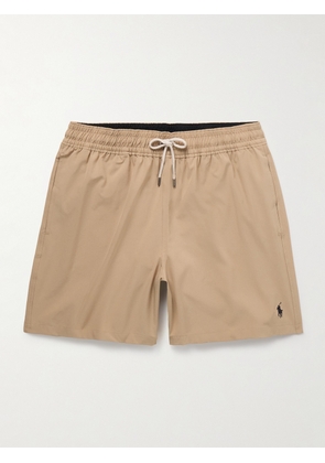Polo Ralph Lauren - Traveler Straight-Leg Mid-Length Recycled Swim Shorts - Men - Brown - XS