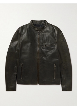 Belstaff - Legacy Pearson Waxed-Leather Jacket - Men - Green - IT 46