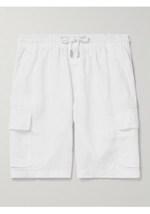 Vilebrequin - Straight-Leg Linen Drawstring Cargo Shorts - Men - White - S