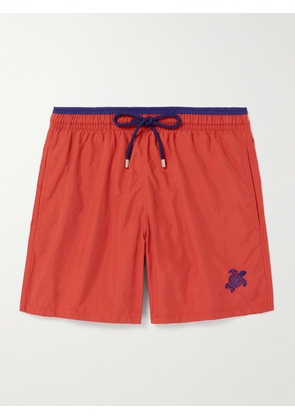 Vilebrequin - Moka Straight-Leg Mid-Length ECONYL® Swim Shorts - Men - Red - M