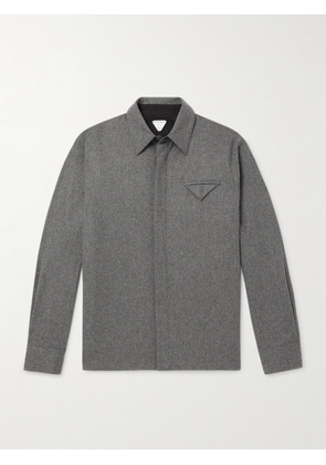 Bottega Veneta - Wool-Flannel Shirt - Men - Gray - IT 50