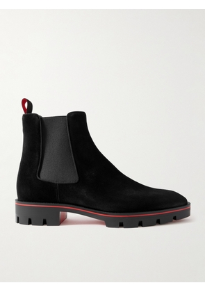 Christian Louboutin Motok Leather Chelsea Boots Men Black EU 40 MILANSTYLE.COM