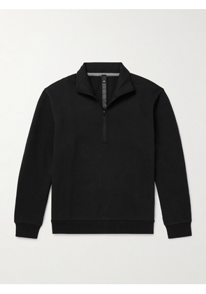 Lululemon - Steady State Cotton-Blend Jersey Half-Zip Sweatshirt - Men - Black - S