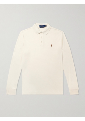 Polo Ralph Lauren - Logo-Embroidered Cotton Polo Shirt - Men - Neutrals - XS