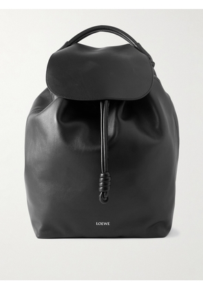 LOEWE - Flamenco Leather Backpack - Men - Black