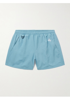 Nike - ACG Reservoir Goat Straight-Leg Logo-Embroidered Nylon Shorts - Men - Blue - M